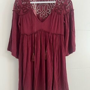American Eagle Burgundy Women's dress